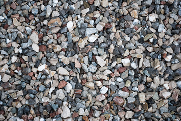 Granite gravel texture for design.  Colorful seamless stone texture