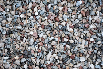 Granite gravel texture for design.  Colorful seamless stone texture