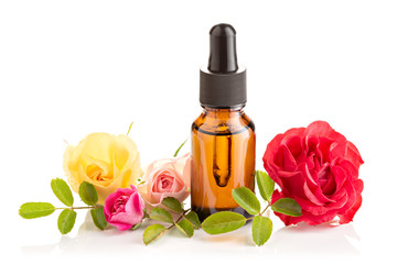 Fototapeta na wymiar Rose essential oil