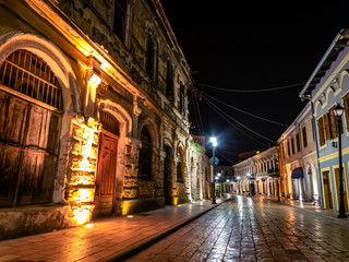 Fototapeta na wymiar Destination-Schkoder, Albania, streets at night.
