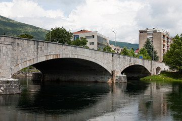 Fototapeta na wymiar Bridge in center of Trebinje. Bosnia & Herzegovina