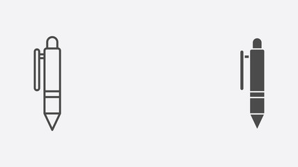 Fototapeta premium Pen vector icon sign symbol