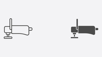 Polisher vector icon sign symbol