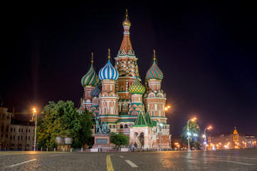 Fototapeta na wymiar Red Square in Moscow by Night