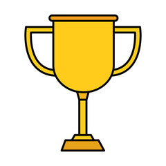 trophy cup award isolated icon