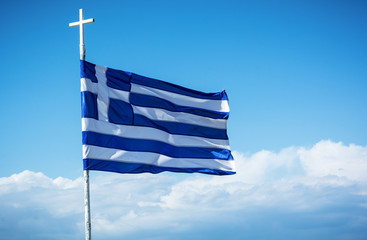 The flag of greece