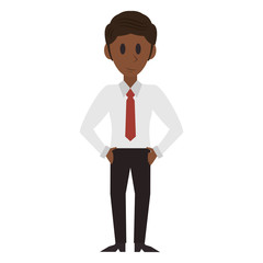 Executive businessman character cartoon