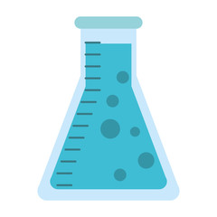 chemistry flask laboratory symbol isolated