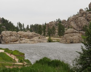 Sylvan Lake, Custer State Park, South Dakota.  