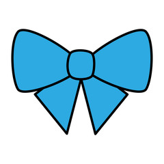 cute bow decorative isolated icon