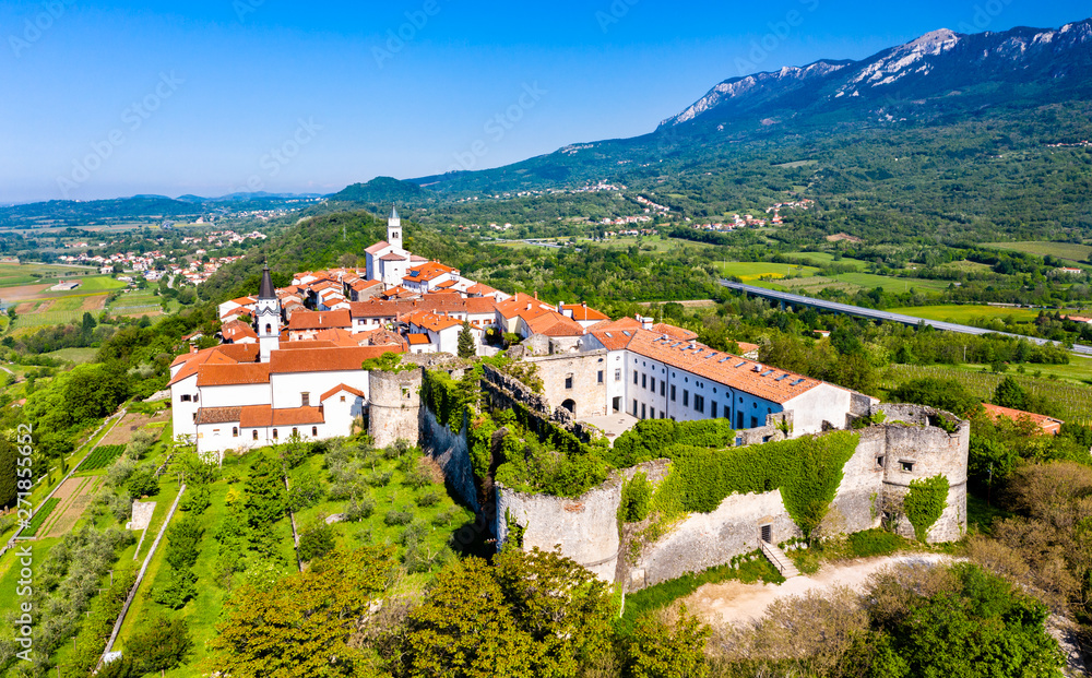 Canvas Prints view of vipavski kriz town in slovenia