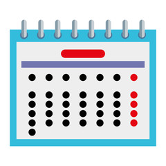 calendar date reminder isolated icon