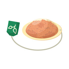 Isolated object of tea and bag  logo. Set of tea and aroma stock symbol for web.