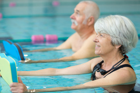 water sports and aerobics for elders