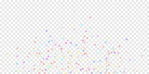 Festive confetti. Celebration stars. Colorful star