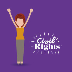 civil rights design  vector illustration
