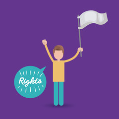 civil rights design vector illustration