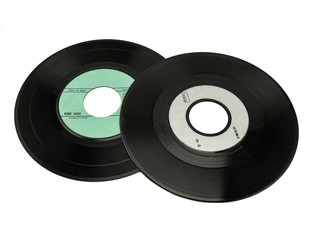 Vinyl record 45 rpm and 33 rpm, to deep-etch
