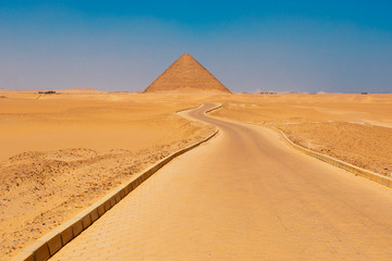 Fototapeta na wymiar First pyramid ever built in Egypt 