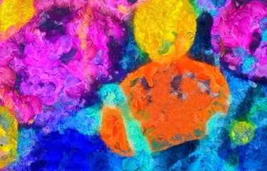 Abstract painting oil background.