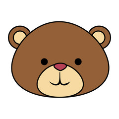 cutte little bear teddy head