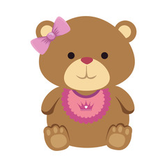 cutte little bear teddy female with bows