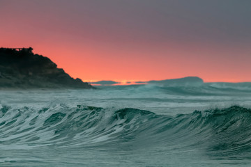 Fototapeta na wymiar Torquay Surf Beach sunrise
