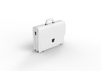 Business Bag isolated on White 3D Rendering