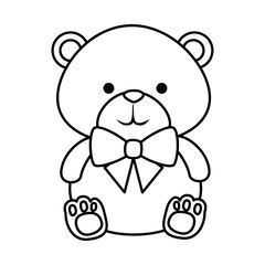 cutte little bear teddy with bowtie