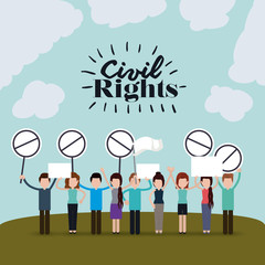 civil rights design vector illustration