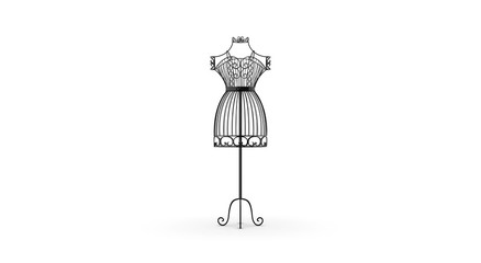 Mannequin isolated on White 3D Rendering