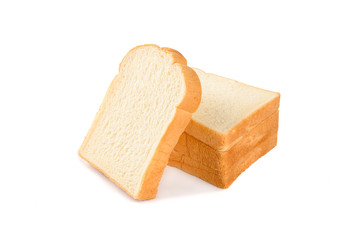 Slied bread  isolated on white background