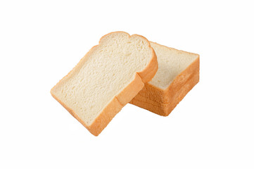 Bread isolated on white background
