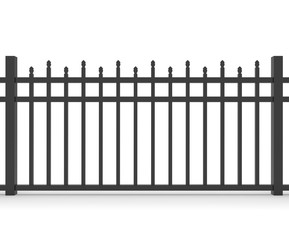Fence isolated on White 3D Rendering