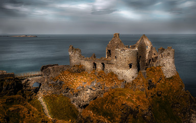 Fototapeta premium Dunluce Castle in Northern Ireland - Fine Art Photography