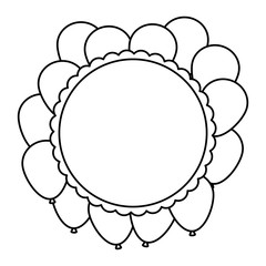 lace with balloons helium floating