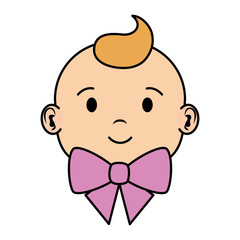 cute little baby girl character