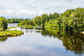 Fototapeta na wymiar The Loire river at Craintilleux, France