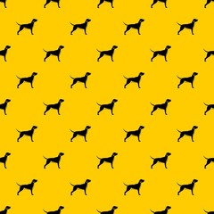 Dog pattern seamless vector repeat geometric yellow for any design