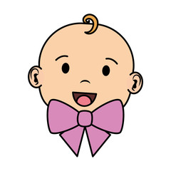 cute little baby girl character