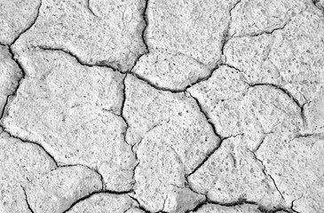 Cracked soil