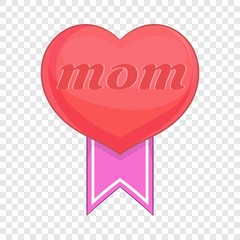 Mothers Day heart icon. Cartoon illustration of Mothers Day heart vector icon for web design