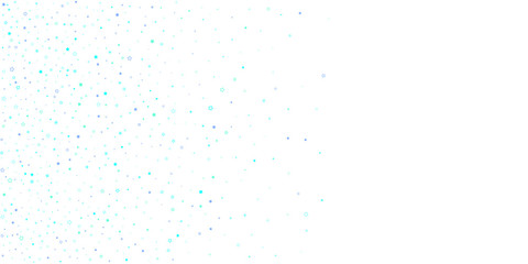 Blue, cyan, turquoise glitter stars confetti