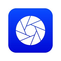 Little objective icon digital blue for any design isolated on white vector illustration