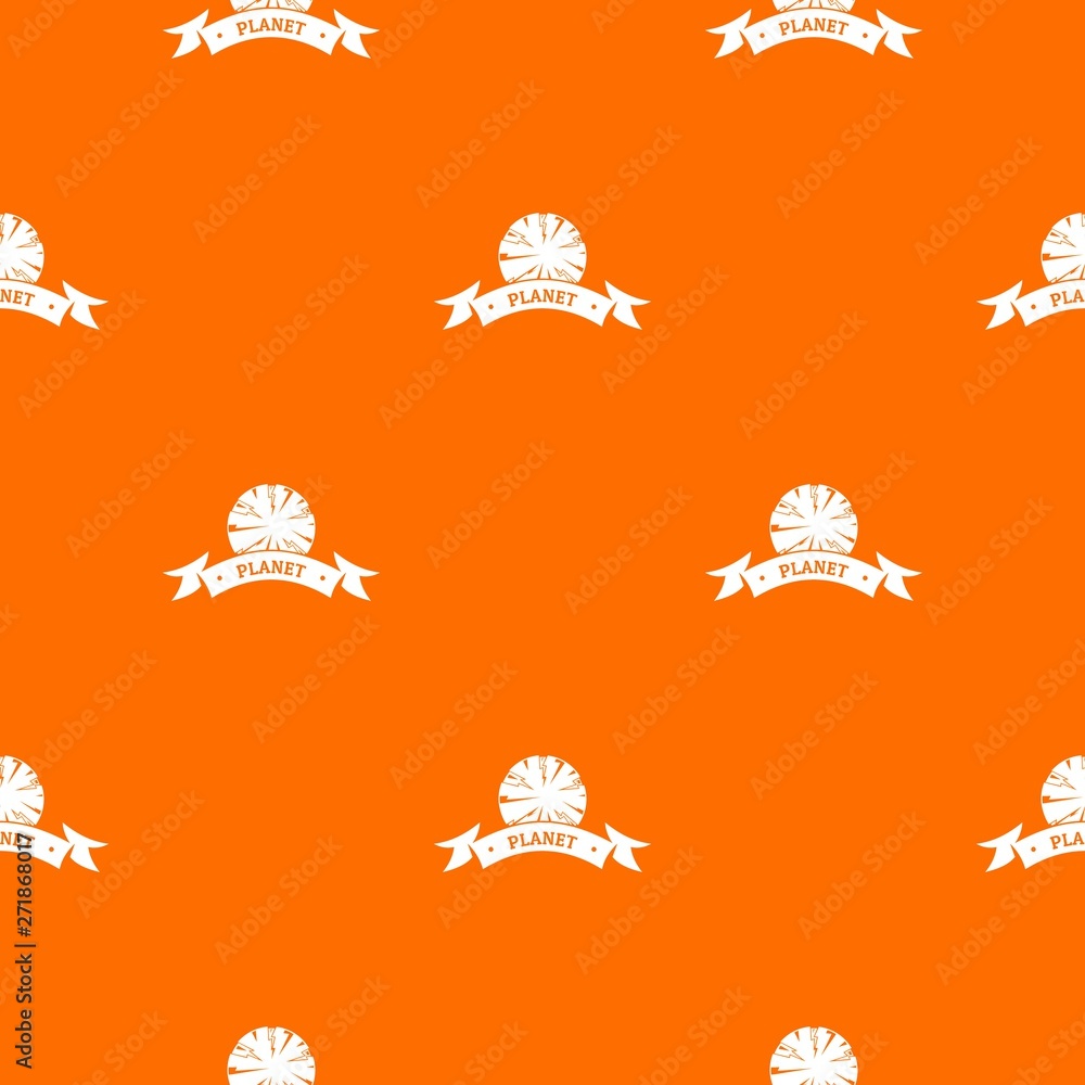 Poster planet astronomy pattern vector orange for any web design best