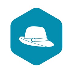 Hat icon in simple style isolated on white background. Headwear symbol