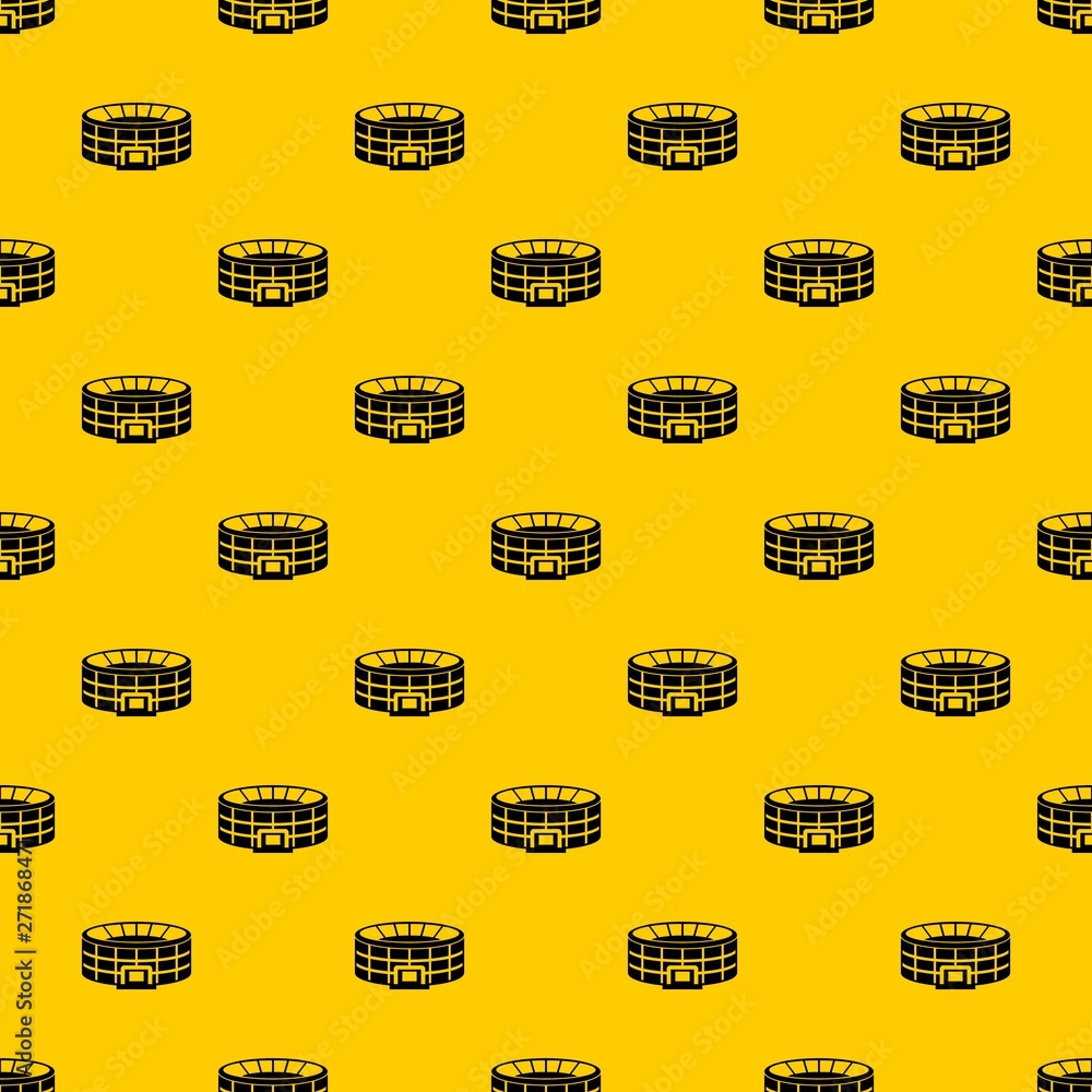 Poster stadium pattern seamless vector repeat geometric yellow for any design