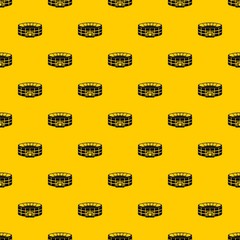 Stadium pattern seamless vector repeat geometric yellow for any design