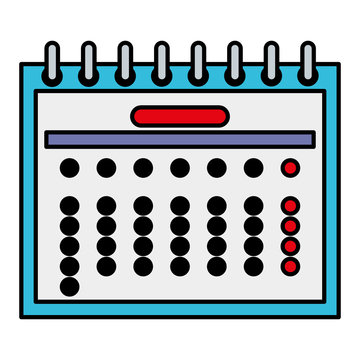 calendar date reminder isolated icon