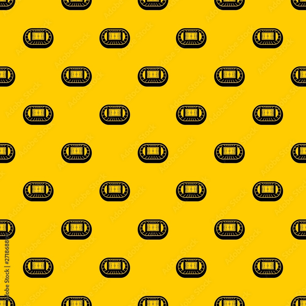 Aufkleber stadium top view pattern seamless vector repeat geometric yellow for any design